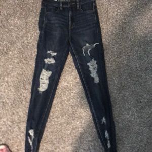 Ae ripped skinny jeans